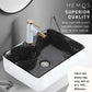 HEMOS BATHROOM CERAMIC WASH COUNTERTOP ART BASIN SQUARE VESSEL PORCELAIN HM-644-WB