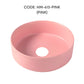 HEMOS BATHROOM CERAMIC WASH BASIN TABLE TOP ART BASIN ROUND VESSEL SINK PORCELAIN HM-613