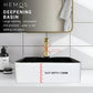 HEMOS BATHROOM CERAMIC WASH COUNTERTOP ART BASIN SQUARE VESSEL PORCELAIN HM-644-WB