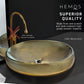 HEMOS BATHROOM CERAMIC WASH BASIN COUNTERTOP UNIQUE PRINTING ELLIPSE VESSEL PORCELAIN HM-620