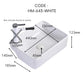 HEMOS BATHROOM CERAMIC WASH BASIN TABLE TOP ART BASIN SQUARE VESSEL SINK WHITE PORCELAIN HM-604-W
