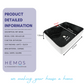 HEMOS BATHROOM CERAMIC WASH COUNTERTOP ART BASIN SQUARE VESSEL PORCELAIN HM-644-WB