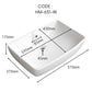 HEMOS BATHROOM CERAMIC WASH BASIN TABLE TOP ART BASIN SQUARE VESSEL SINK WHITE PORCELAIN HM-604-W