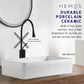 HEMOS BATHROOM CERAMIC WASH BASIN TABLE TOP ART BASIN VESSEL SINK PORCELAIN HM-614-W
