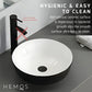 HEMOS BATHROOM CERAMIC WASH COUNTERTOP ART BASIN ROUND VESSEL PORCELAIN HM-645-BW