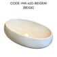 HEMOS BATHROOM CERAMIC WASH BASIN COUNTERTOP UNIQUE PRINTING ELLIPSE VESSEL PORCELAIN HM-620