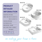 HEMOS BATHROOM CERAMIC WASH BASIN TABLE TOP ART BASIN VESSEL SINK PORCELAIN HM-614-W