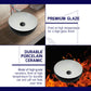 HEMOS BATHROOM CERAMIC WASH COUNTERTOP ART BASIN ROUND VESSEL PORCELAIN HM-645-BW