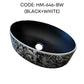 HEMOS BATHROOM CERAMIC WASH BASIN COUNTERTOP UNIQUE PRINTING ELLIPSE VESSEL PORCELAIN HM-620