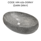 HEMOS BATHROOM CERAMIC WASH BASIN COUNTERTOP UNIQUE PRINTING ELLIPSE VESSEL PORCELAIN HM-620