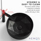 HEMOS BATHROOM CERAMIC WASH COUNTERTOP ART BASIN ROUND VESSEL PORCELAIN MATT BLACK HM-624-MBLACK