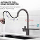 HEMOS KITCHEN FAUCET BRASS PULL OUT WATERFALL MIXER PILLAR SINK TAP KEPALA PAIP DAPUR HM-19071-MB,MG
