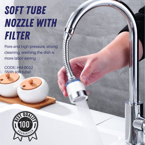 HEMOS KITCHEN SINK FAUCET WATER SAVING 360° SWIVEL NOZZLE TAP EXTENSION PANCURAN MANDIAN 水龙头增压花洒器
