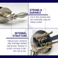 HEMOS 60-70MM TUBULAR LEVEL DOOR LOCK KUNCI TOMBOL PINTU RUMAH SILVER BLACK ANTIQUE COOPER HM-5209