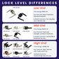 HEMOS 60-70MM TUBULAR LEVEL DOOR LOCK KUNCI TOMBOL PINTU RUMAH SILVER BLACK ANTIQUE COOPER HM-5209