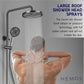 HEMOS BATHROOM FAUCET 4 MODE BRASS MIXER EXPOSED GREY SHOWER SETS HM-19069-MG
