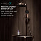 HEMOS X BATHROOM FAUCET 3 MODE BRASS MIXER RAIN SHOWER SETS SET MANDIAN HMX-19072-MG,MBRG