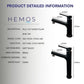 HEMOS BATHROOM BRASS MIXER PULL OUT BASIN TAP MATT BLACK KEPALA PAIP BILIK MANDI HM-19030,19036