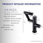 HEMOS BATHROOM FAUCET BRASS LED DIGITAL MIXER BASIN TAP KEPALA PAIP ELEKTRONIK HM-19045