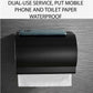 HEMOS BATHROOM FAUCET ALUMINUM PAPER HOLDER HM-81107 (MATT BLACK,MATT SILVER)