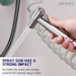 HEMOS BATHROOM FAUCET 304 STAINLESS STEEL 2 IN 1 TWO MODE BUTTON VALVE C/W HAND BIDET HM-3287-MS