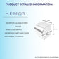 HEMOS BATHROOM FAUCET ALUMINUM PAPER HOLDER HM-81107 (MATT BLACK,MATT SILVER)