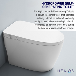 HEMOS BATHROOM CERAMIC ELECTRONIC PULSE WATER CLOSET WITH WATER SAVING JAMBAN BILIK AIR HM-786-250-W