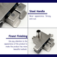 HEMOS BATHROOM FAUCET 304 STAINLESS STEEL 2 IN 1 TWO MODE BUTTON VALVE C/W HAND BIDET HM-3287-MS