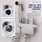 HEMOS BATHROOM FAUCET 304 STAINLESS STEEL 2 IN 1 TWO MODE BUTTON VALVE C/W HAND BIDET HM-3287-MS