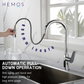 HEMOS KITCHEN FAUCET BRASS PULL OUT MIXER PILLAR SINK TAP CHROME KEPALA PAIP DAPUR HM-19105-C
