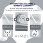 HEMOS BATHROOM CERAMIC ELECTRONIC PULSE WATER CLOSET WITH WATER SAVING JAMBAN BILIK AIR HM-786-250-W