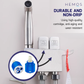 HEMOS BATHROOM FAUCET 304 STAINLESS STEEL 2 IN 1 TWO MODE BUTTON VALVE C/W HAND BIDET HM-3287-MS