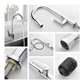 HEMOS KITCHEN FAUCET BRASS PULL OUT MIXER PILLAR SINK TAP CHROME KEPALA PAIP DAPUR HM-19105-C