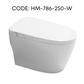HEMOS BATHROOM CERAMIC ELECTRONIC PULSE WATER CLOSET WITH WATER SAVING JAMBAN BILIK AIR HM-786-250-W