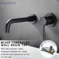 HEMOS BRASS MIXER CONCEALED WALL BASIN TAP HM-19009 (MATT BLACK)