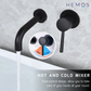 HEMOS BRASS MIXER CONCEALED WALL BASIN TAP HM-19009 (MATT BLACK)