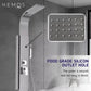 HEMOS BATHROOM FAUCET 4 MODE STAINLESS STEEL 304 MIXER EXPOSED SILVER SHOWER SETS HM-19051