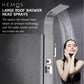 HEMOS BATHROOM FAUCET 4 MODE STAINLESS STEEL 304 MIXER EXPOSED SILVER SHOWER SETS HM-19051