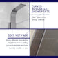 HEMOS BATHROOM FAUCET 4 MODE STAINLESS STEEL 304 MIXER EXPOSED SILVER SHOWER SETS HM-19051