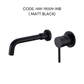HEMOS BRASS MIXER CONCEALED WALL BASIN TAP HM-19009 (MATT BLACK)