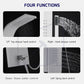 HEMOS BATHROOM FAUCET 4 MODE STAINLESS STEEL 304 MIXER EXPOSED SILVER SHOWER SETS HM-19051
