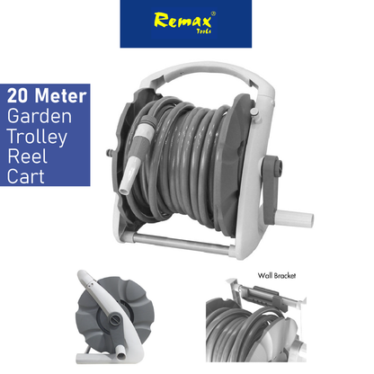 REMAX 1/2" PVC GARDEN HOSE W/REEL C/W BRACKET 38-NW831 ( INCLUDE PVC HOSE )