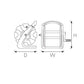 REMAX 1/2" PVC GARDEN HOSE W/REEL C/W BRACKET 38-NW831 ( INCLUDE PVC HOSE )
