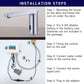 HEMOS BATHROOM FAUCET AUTOMATIC TOUCHLESS SENSOR COLD WATER BASIN TAP CHROME HM-19061-C