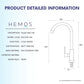 HEMOS KITCHEN FAUCET SUS 304 STAINLESS STEEL PILLAR SINK TAP KEPALA PAIP AIR DAPUR HM-3301