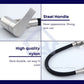 HEMOS KITCHEN FAUCET SUS 304 BLACK FLEXIBLE TWINS SILICONE HOSE PAIP SINKI DAPUR HM-3202F.3209F-MS
