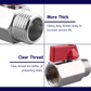 DLM 1/2'' BRASS C/P MINI BALL VALVE-M&F, M&M, F&F