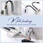 HEMOS KITCHEN FAUCET SUS 304 BLACK FLEXIBLE TWINS SILICONE HOSE PAIP SINKI DAPUR HM-3202F.3209F-MS