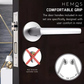 HEMOS HEAVY DUTY SUS304 STAINLESS STEEL LEVER DOOR HANDLE SILVER FOR BATHROOM LIVING ROOM