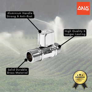ANA 1/2" CHROME HANDLE MINI VALVE (MM) 2202#